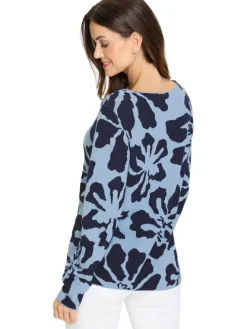 Trui lichtblauw/donkerblauw
