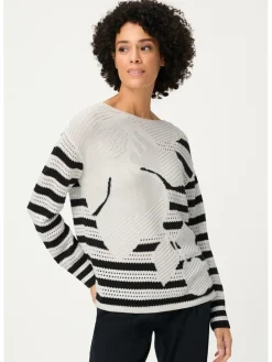 Trui wit/zwart