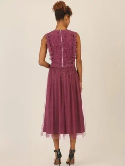 Tule rok bordeaux