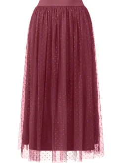 Tule rok bordeaux