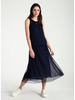 Tule rok donkerblauw