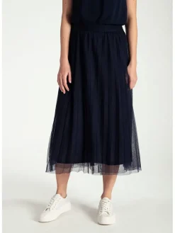 Tule rok donkerblauw