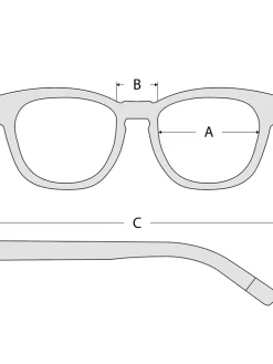 Unisekszonnebril bruin