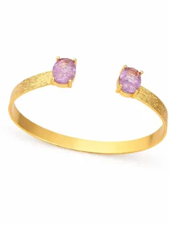 Vergulde armband met edelstenen