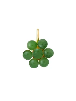 Vergulde hanger "My Flower" met edelstenen