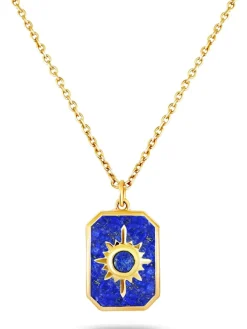 Vergulde ketting met hanger - (L)40 cm