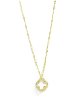 Vergulde ketting met hanger - (L)42 cm