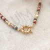 Vergulde ketting met sierelement - (L)45 cm