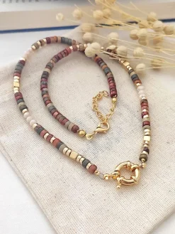 Vergulde ketting met sierelement - (L)45 cm