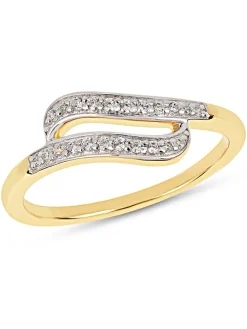 Vergulde ring met edelstenen