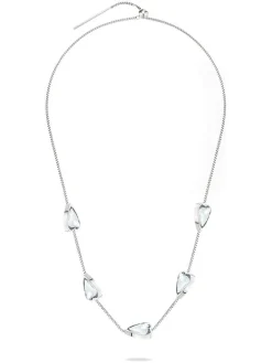 Verzilverde ketting - (L)45 cm