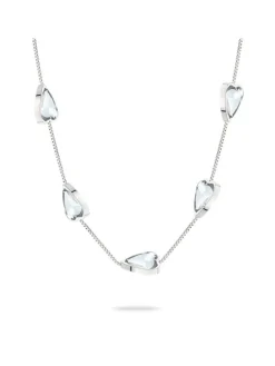 Verzilverde ketting - (L)45 cm