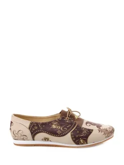 Veterschoenen beige/bruin