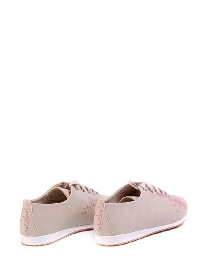 Veterschoenen beige/meerkleurig