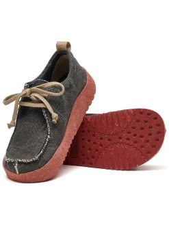 Veterschoenen donkergrijs