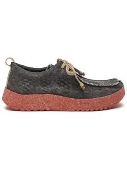 Veterschoenen donkergrijs
