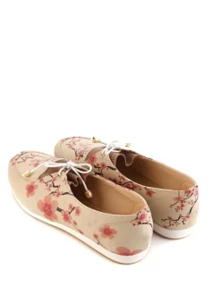 Veterschoenen lichtroze/meerkleurig