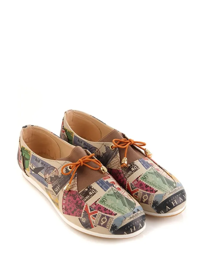 Veterschoenen meerkleurig