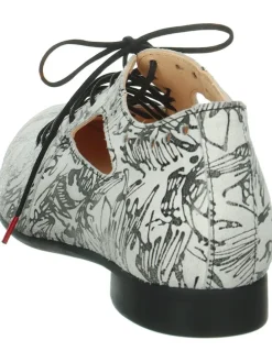Veterschoenen wit/zwart