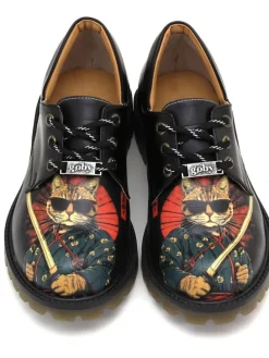Veterschoenen zwart