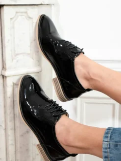 Veterschoenen zwart