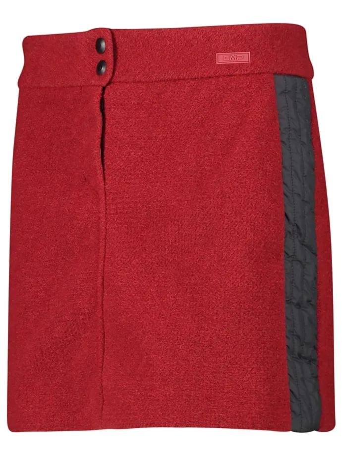 Vilten rok rood