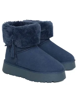 Winterboots "Clary" donkerblauw