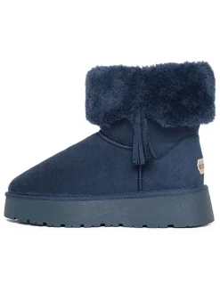 Winterboots "Clary" donkerblauw