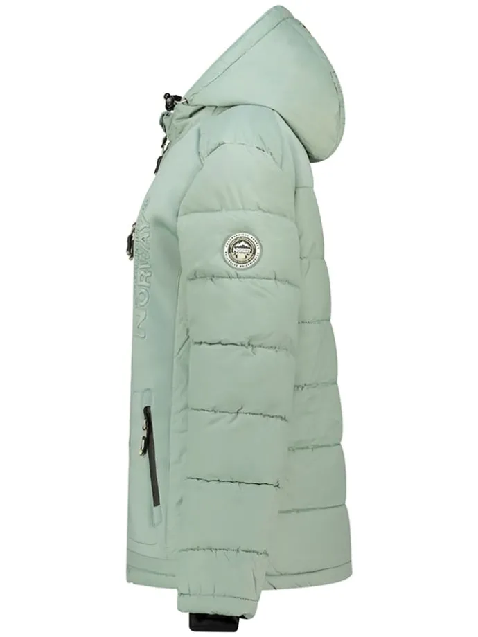 Winterjas "Beachwood" mintgroen