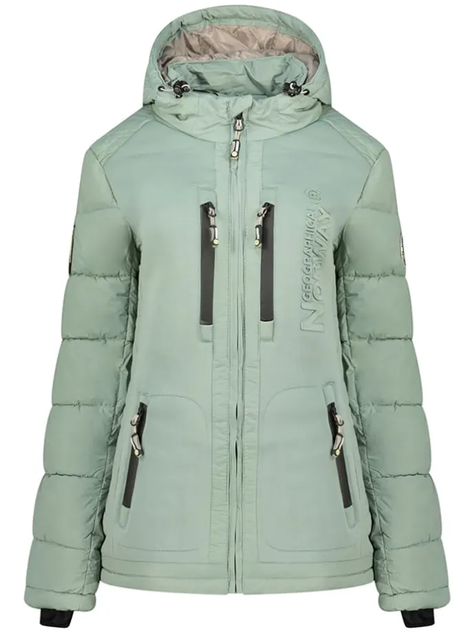 Winterjas "Beachwood" mintgroen