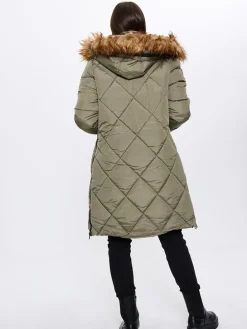 Wintermantel kaki
