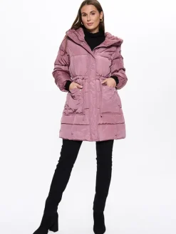 Wintermantel roze