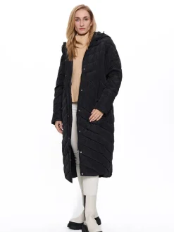 Wintermantel zwart