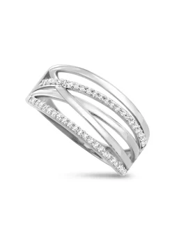 Witgouden ring met diamanten