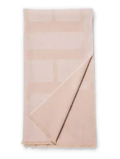 Wollen sjaal "Signature" lichtroze - (L)200 x (B)55 cm