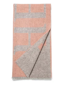 Wollen sjaal "Signature" oranje - (L)200 x (B)55 cm