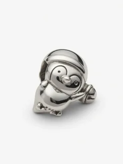 Zilveren bead "Penguin"