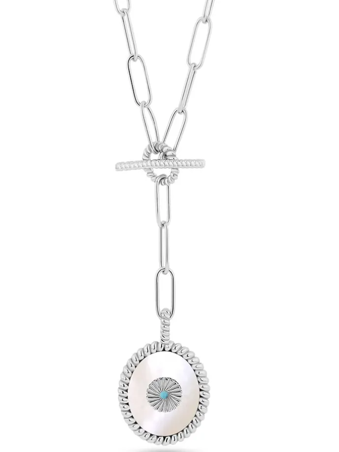 Zilveren ketting met hanger - (L)39 cm