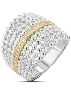 Zilveren ring met edelstenen