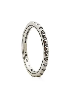 Zilveren ring met edelstenen