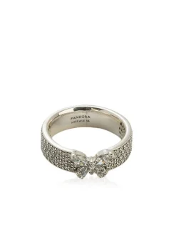 Zilveren ring met edelstenen