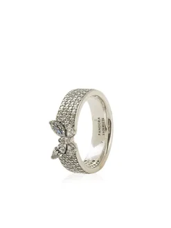 Zilveren ring met edelstenen