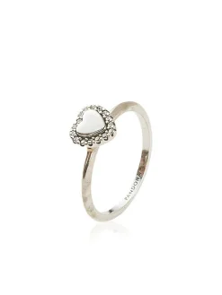 Zilveren ring met edelstenen