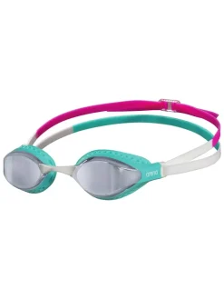 Zwembril wit/turquoise/roze