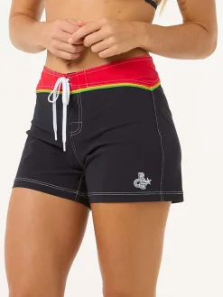 Zwemshort "VV" zwart/rood